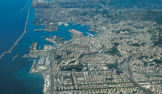 vista aerea di Genova